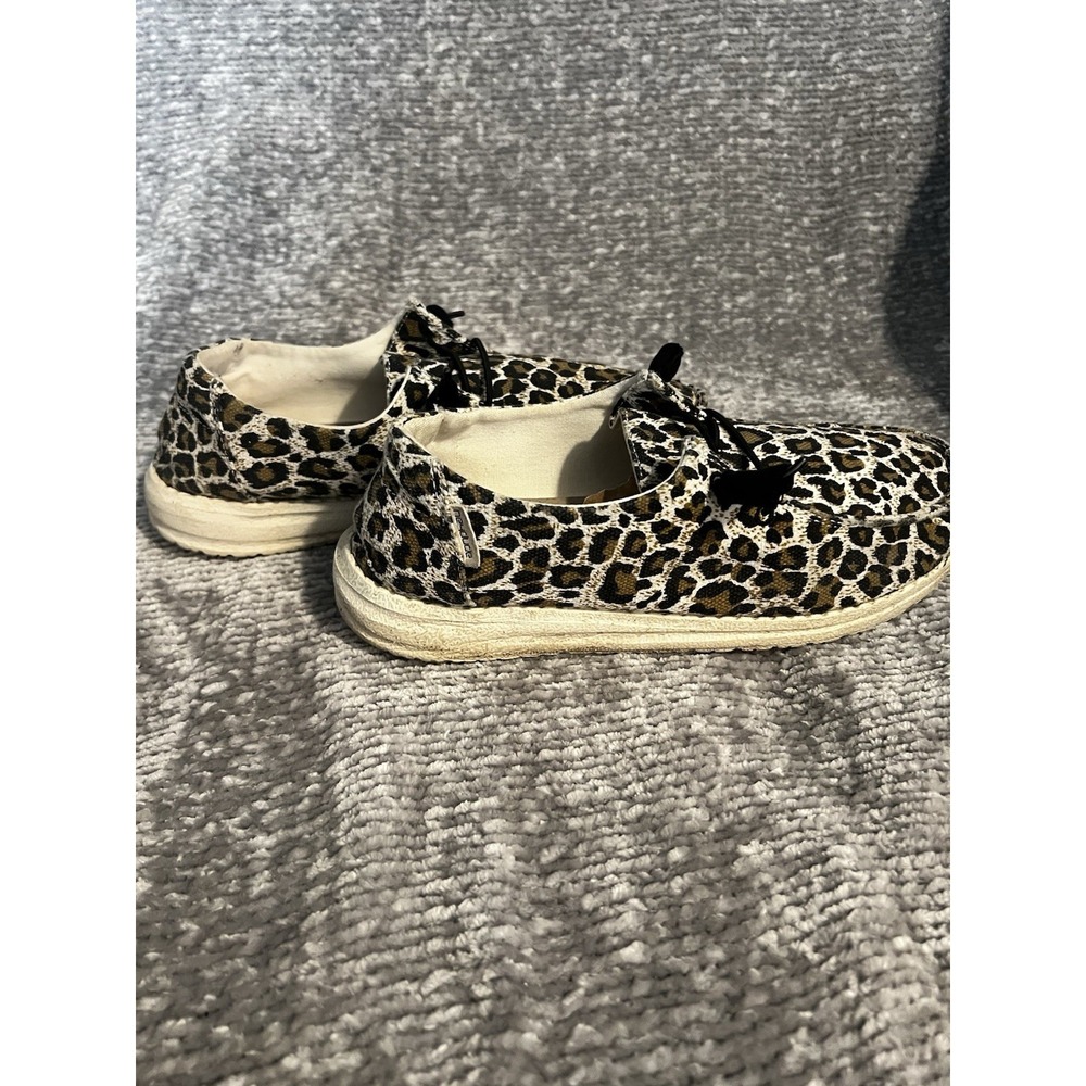 Hey Dude Wendy Cheetah Leopard Print Slip On Shoes Womens Size 7 Casual - Picture 6 of 10